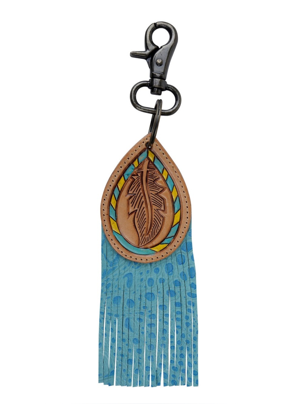 Feather Myra Bag Key Fob NWT